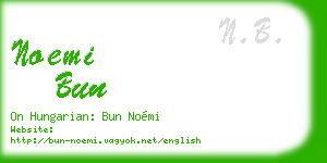 noemi bun business card