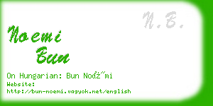 noemi bun business card